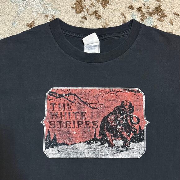 Vintage The White Stripes Elephant Shirt Size XL 2003 Alternative Rock Band Tee - Picture 1 of 8